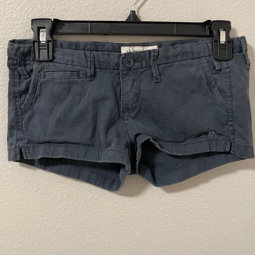 Dark Blue/Navy Corduroy Style Shorts by Abercrombie Kids